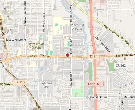 Map showing Happy's Fish House