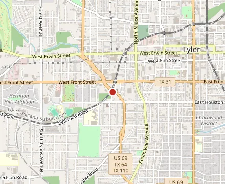 Map showing Bar BQ Hernandez