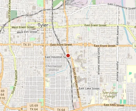 Map showing Stanley's Famous Pit Barbecue
