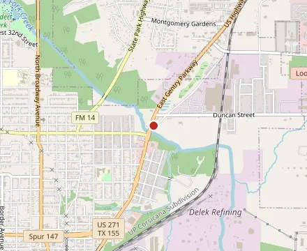 Map showing Ruby's Mexican Restaurant