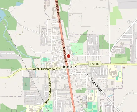 Map showing Texas Music City Grill & Smokehouse