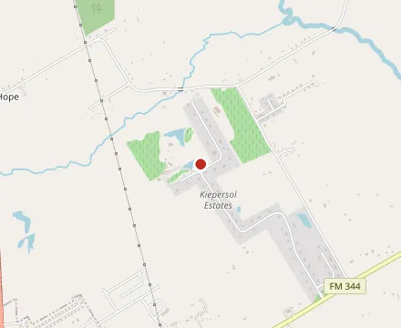 Map showing Restaurant at Kiepersol