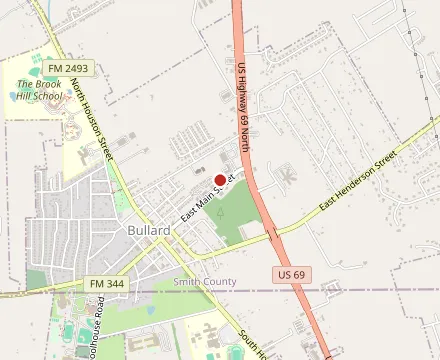 Map showing Benito's Italian Restaurant