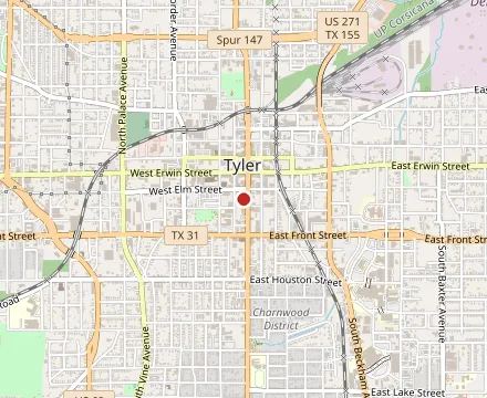 Map showing The Porch at ETX Brewing