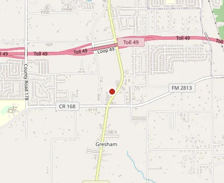Map showing Kamo’s Kajun Grill