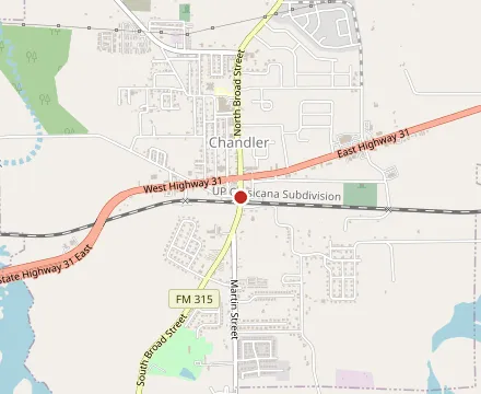 Map showing Wade's Place