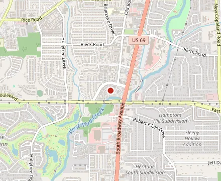 Map showing Bernard's Mediterranean Restaurant