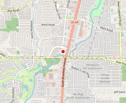 Map showing Ohayo Sushi Tyler