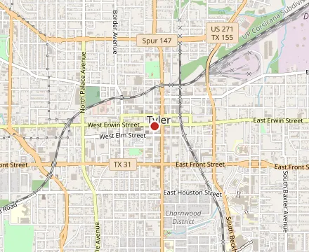 Map showing Heritage East at Culture ETX